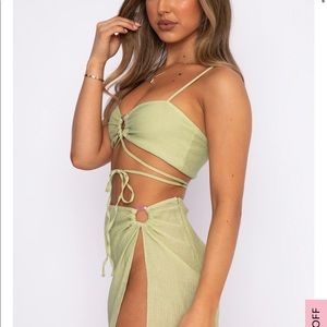 White fox boutique two-piece set